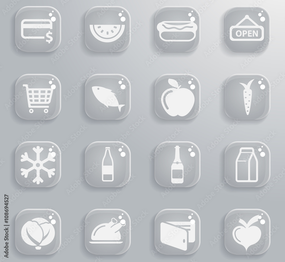Grocery simply icons Grocery simply icons