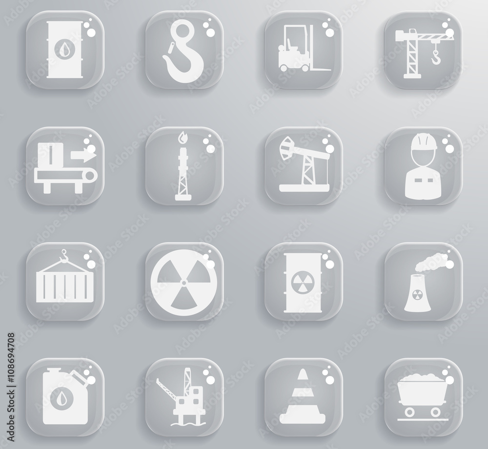 Industrial simply icons Industrial simply icons