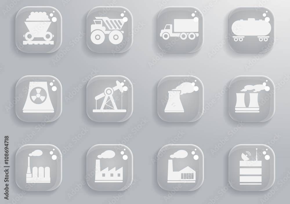 Industrial simply icons Industrial simply icons