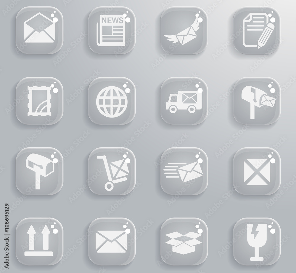 post service icon set post service icon set