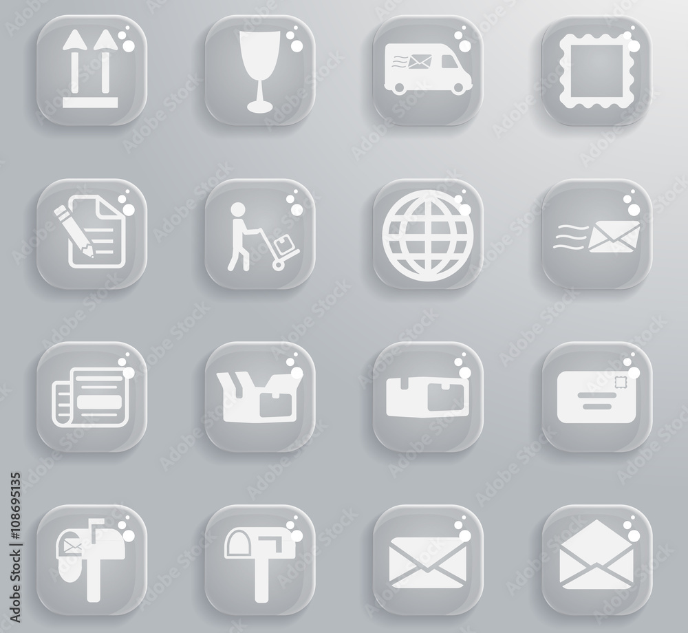 Post service simply icons Post service simply icons