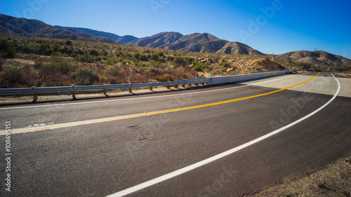 Bend in Desert Road
