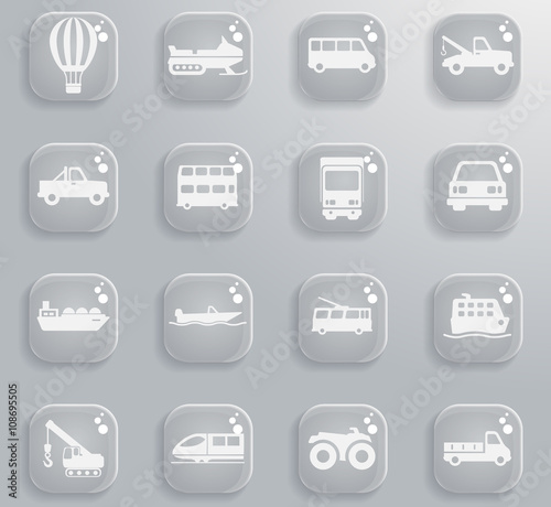 Transportation simply icons