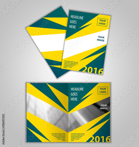 Brochure cover, flyer, annual report vector template. 