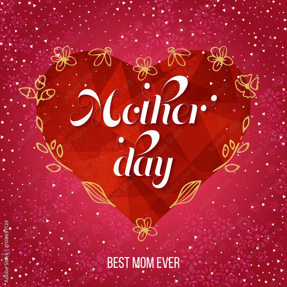 Happy Mother's Day Greeting Card. 