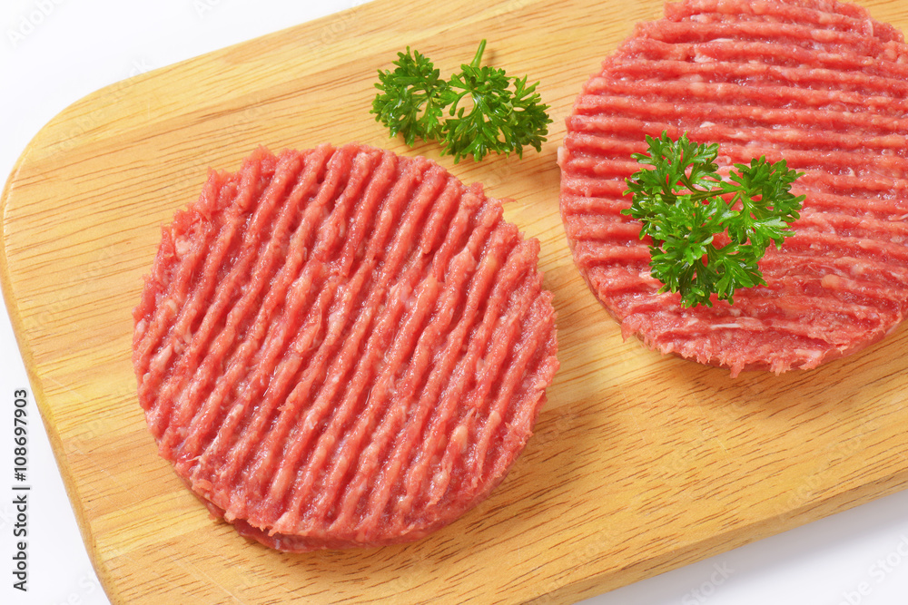 hamburger patties