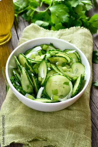 Vegetarian food vegetable cucumber salad