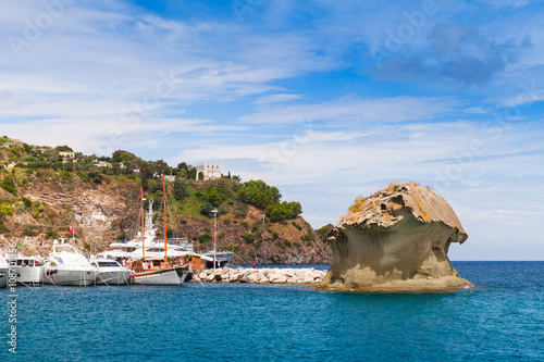 Il Fungo. Mushroom rock in Lacco Ameno, Ischia photo