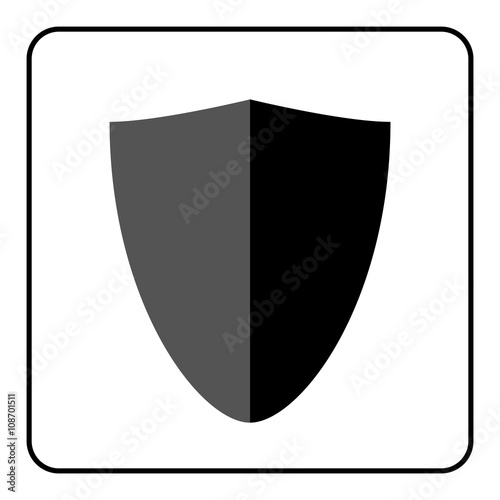 Shield icon. Flat design style. Black and gray graphic element isolated on white background. Emblem blank for security, protection, safety. Banner defence, privacy decoration badge Vector illustration Free Download Shield icon. Flat design style. Black and gray graphic element isolated on white background. Emblem blank for security, protection, safety. Banner defence, privacy decoration badge Vector illustration - GFXLoad