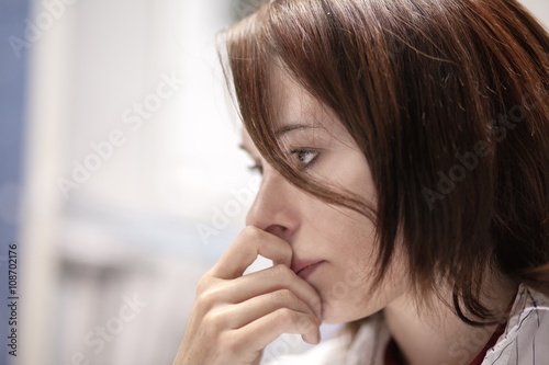 Portrait of a young business woman at office