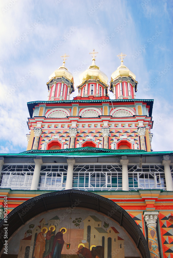 Obraz premium Church Domes in Trinity Sergius Lavra