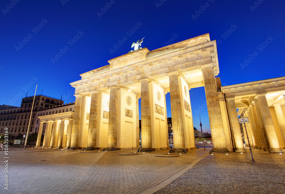 Brandenburg gate of Berlin, German