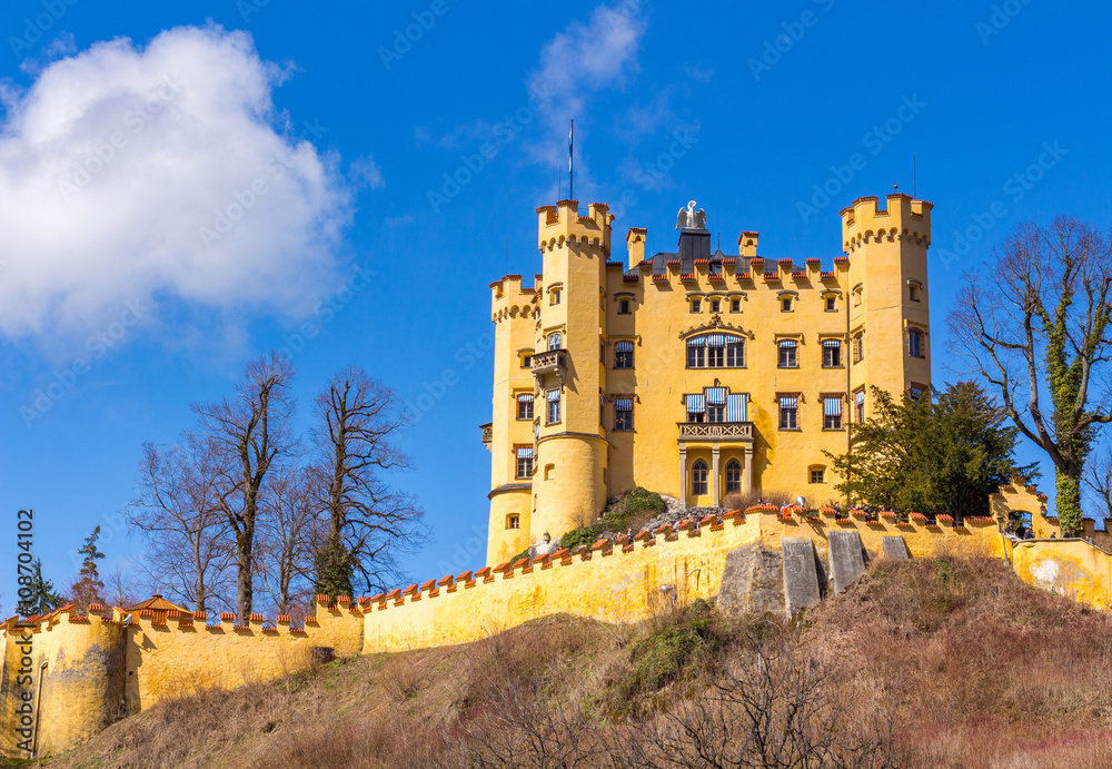 The castle of Hohenschwangau in Germany