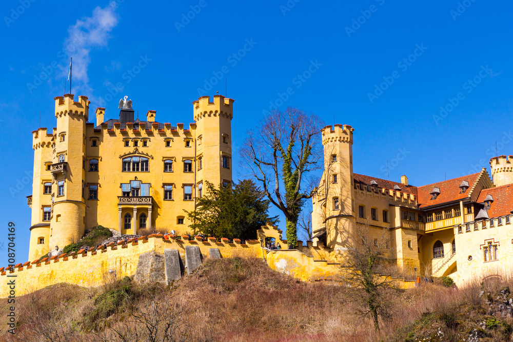 The castle of Hohenschwangau in Germany