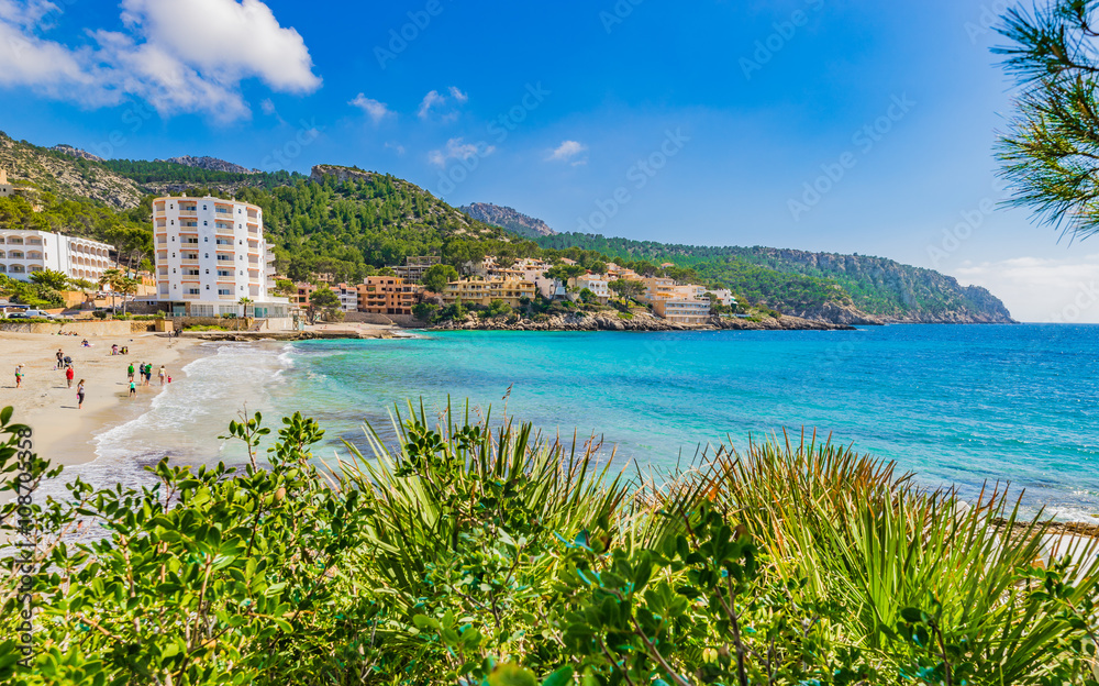 Beautiful view of Majorca Coast Beach Sant Elm