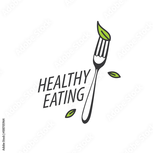vector logo healthy eating