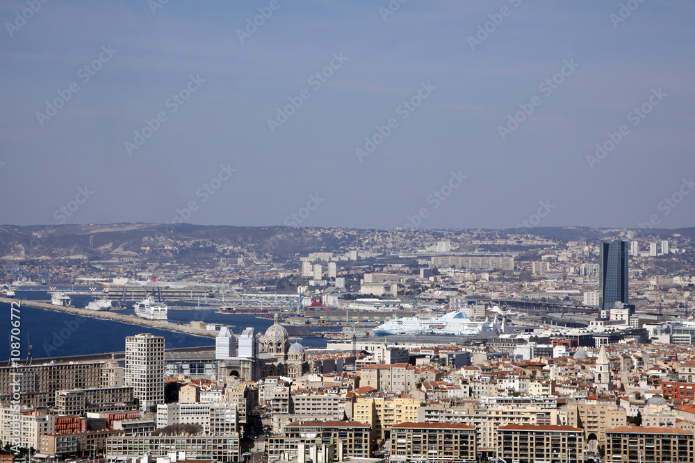 panoramic view of marseille