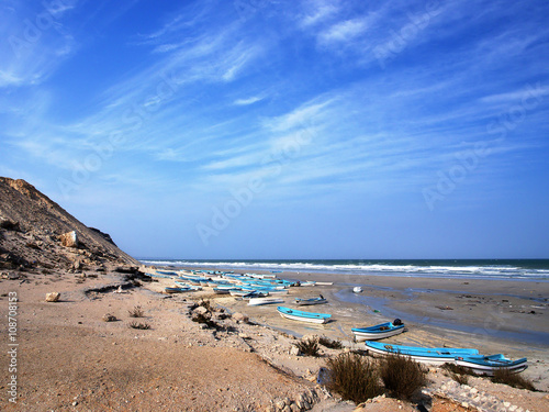 Beach in Ras Markas, Al Wusta region, Sultanate of Oman