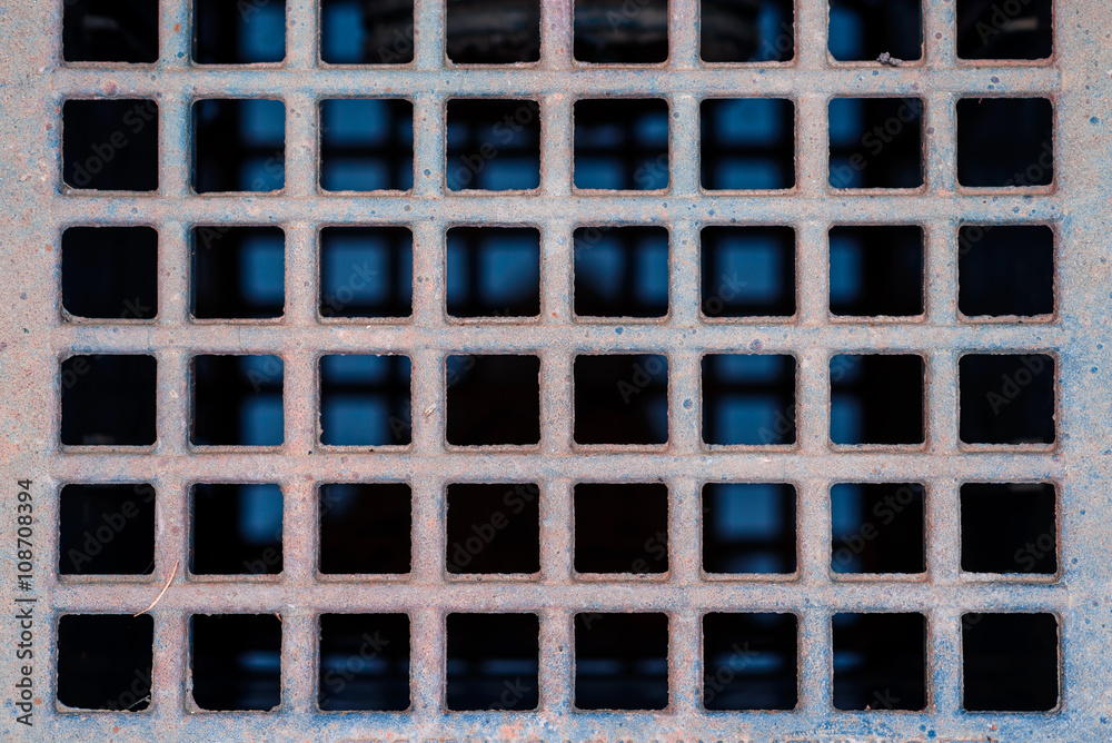 close up metal grate drain close up metal grate drain