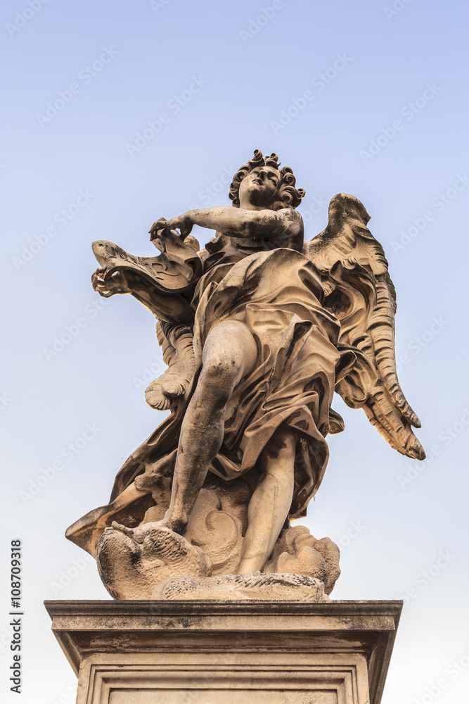Statue in Ponte Sant'Angelo in Rome, Italy