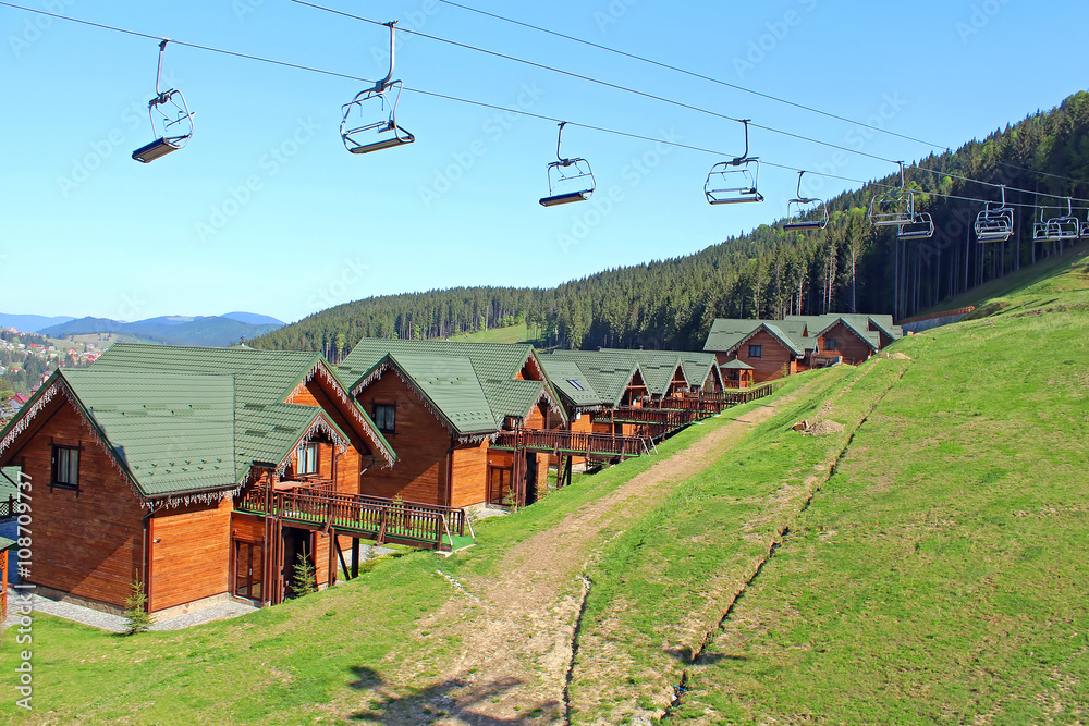 Mountain resort of Bukovel in the Ukrainian Carpathians Mountain resort of Bukovel in the Ukrainian Carpathians