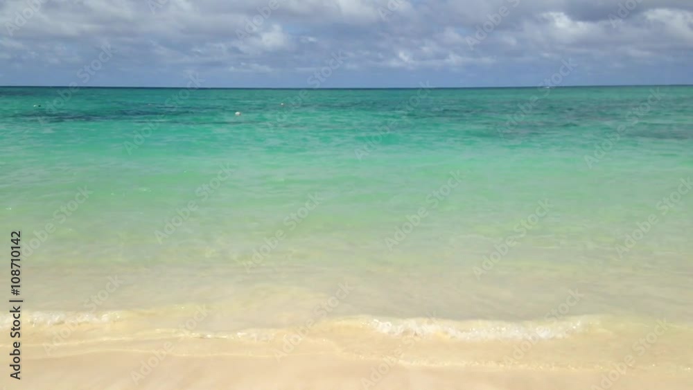 Ocean Waves, Lanikai Beach, Oahu, Hawaii, United States Ocean Waves, Lanikai Beach, Oahu, Hawaii, United States