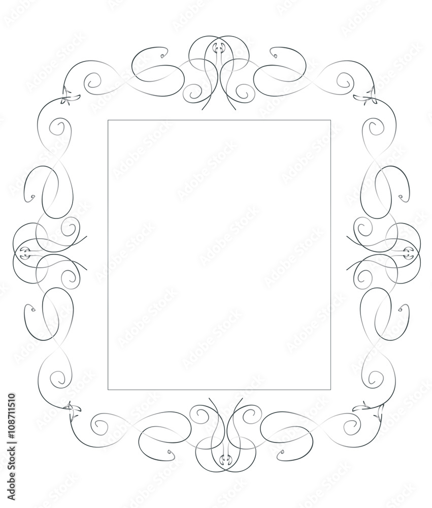 Beautiful sliver frame - vector Beautiful sliver frame - vector