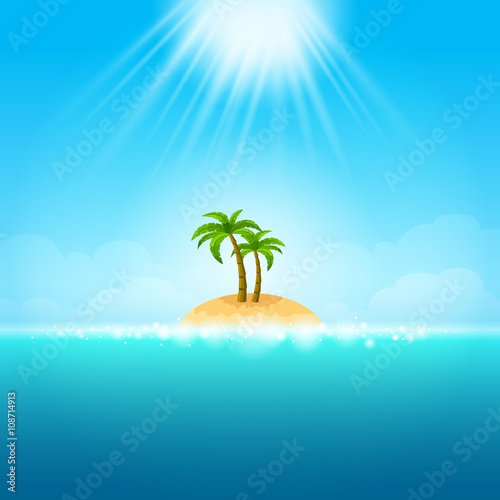 Summer Background - tropical Island