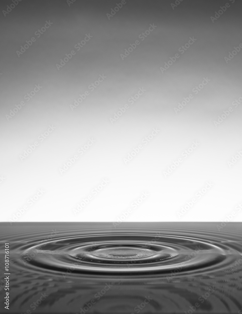 water drop. black& white water drop. black& white