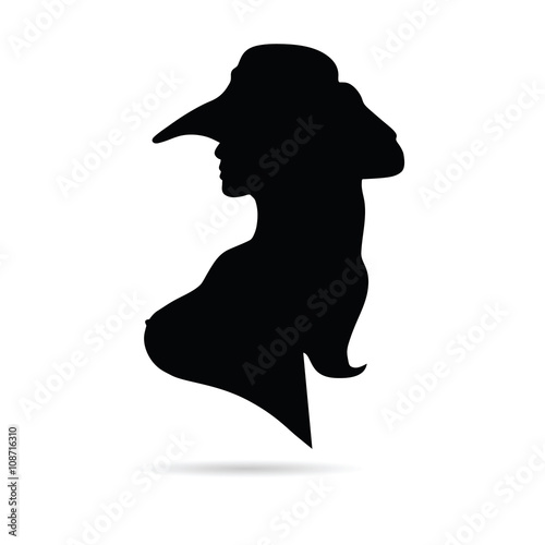 girl with hat illustration