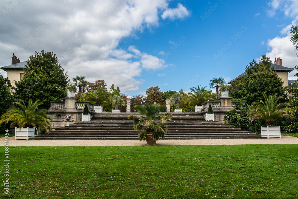 Jardin des Serres d'Auteuil - botanical garden. Paris, France.