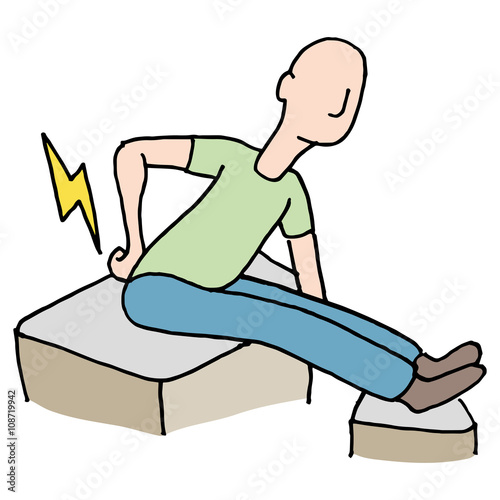 Man with back pain problem
