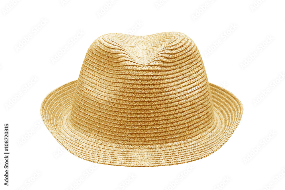 Straw Hat Isolated on White