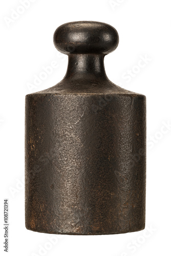 Old rusty scale weight photo