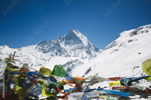 Prayer flags at Himalayas