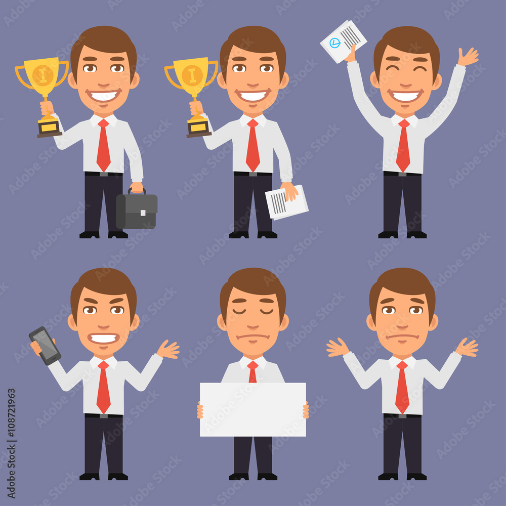 Businessman Holds Different Objects Part 2 Businessman Holds Different Objects Part 2