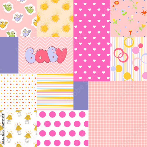 patchwork fabric for newborn