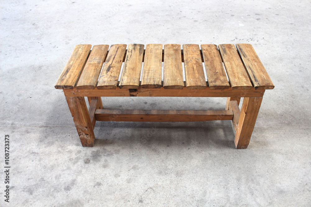 wood chair on concrete background wood chair on concrete background