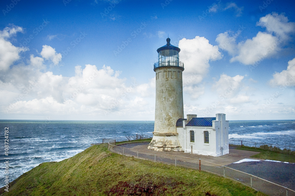 North Head lighthouse at Cape Disappointment Washington North Head lighthouse at Cape Disappointment Washington