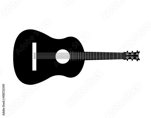 black guitar