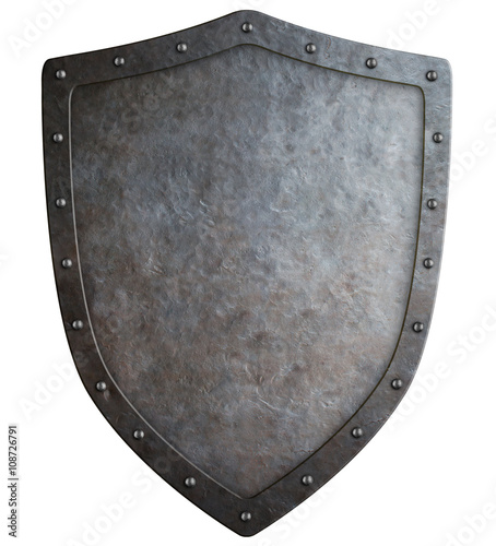 medieval coat of arms shield 3d illustration isolated