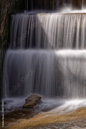 artificial dam  spillway  waterfall