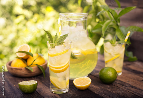 Summer drink - cold lemonade