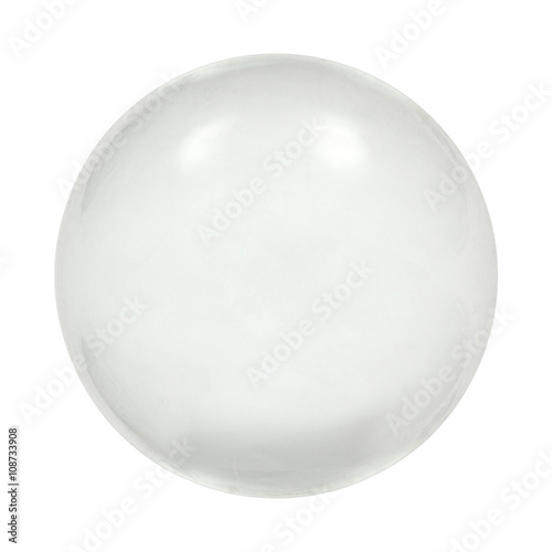 Slika na platnu Sphere glass ball, isolated on white background, with clipping p