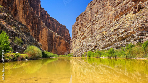 Εκτύπωση καμβά Rio Grande River and Santa Elena Canyon in Big Bend National Par