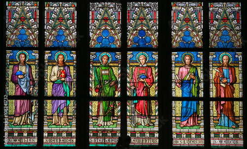 Stained Glass - Roman Catholic Saints