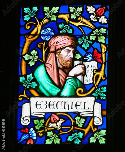 Stained Glass - the Prophet Ezekiel