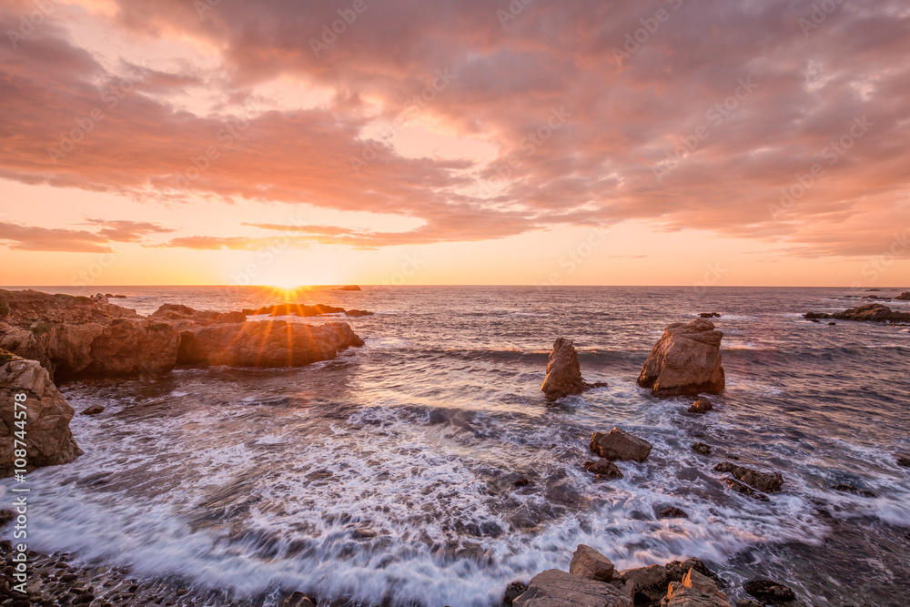 Sunset on the California Coast