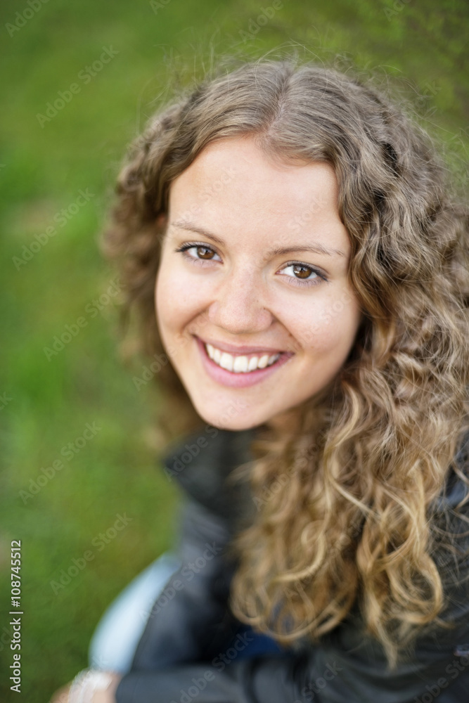 Portrait of smiling young woman Portrait of smiling young woman