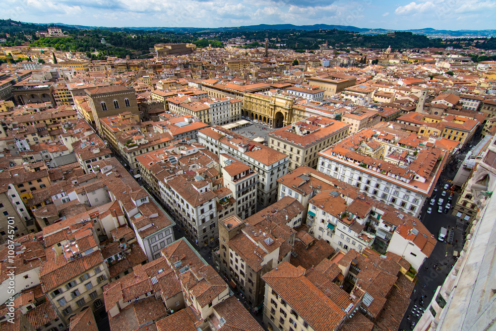 Aerial Shot of Florence, Italy